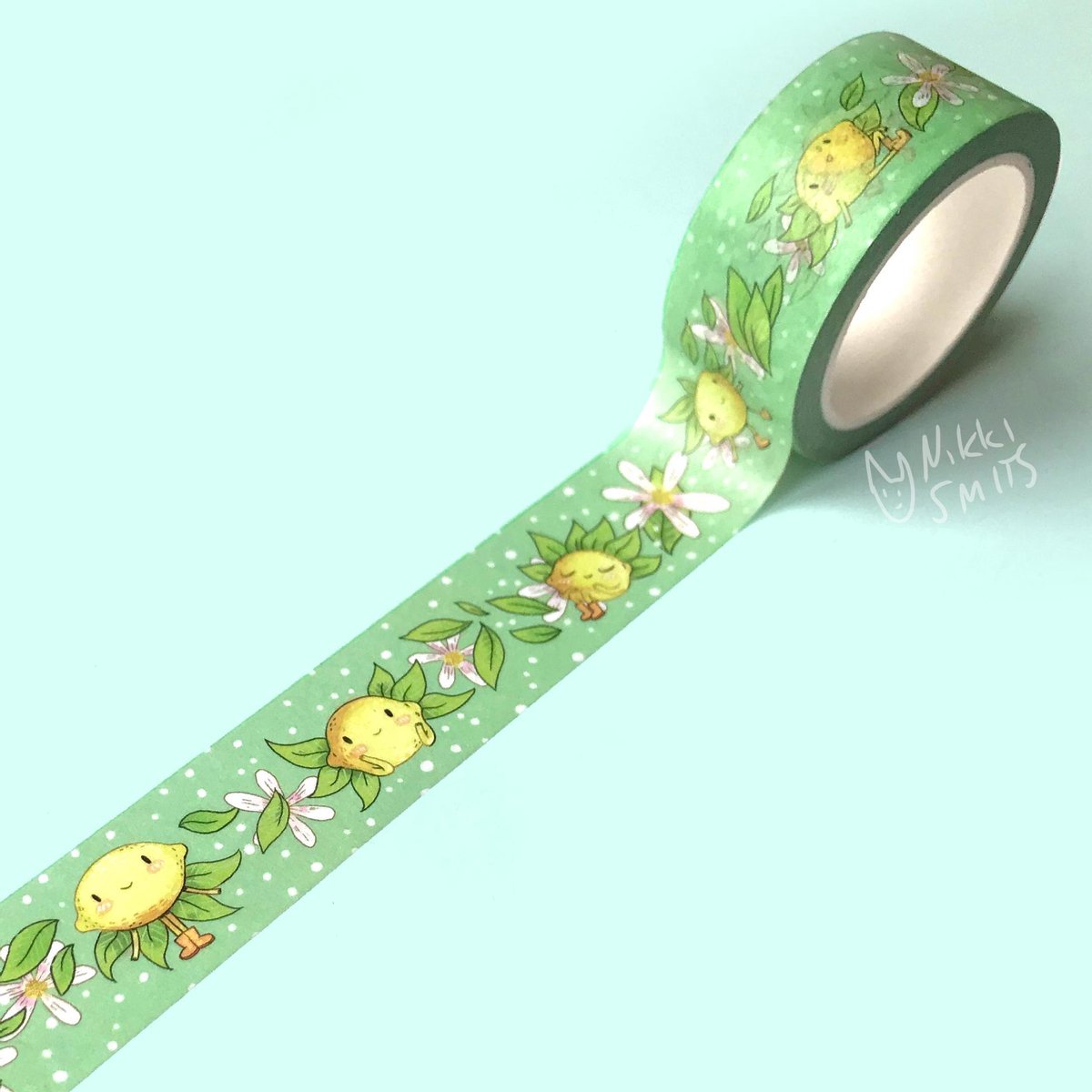 Schattige citroenen washi tape | kawaii japanse papiertape